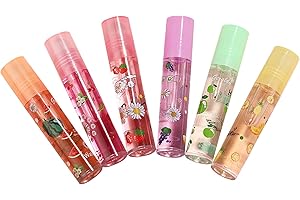 GUSENGO 1Pcs Fruity Roll On Lip Gloss, Brillant À Lèvres Rouge À Lèvres Incolore, Repulpeur Hydratant , Liquide Nourrissant Longue Durée (Couleur Aléatoire)