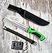 Produktbild *3er Set* 32cm Mega Bear-Knife "RAMBO" Survival Outdoor Jagd Camping Messer + Paracord-Feuerstarter-Armband + incl. 12in1 Survival-Card