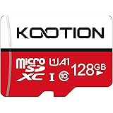 KOOTION 128GB Scheda di Memoria Micro SD U1 A1 4K Scheda MicroSDXC 128 Giga Classe 10 UHS-I Memory Card TF Alta Velocità Fino