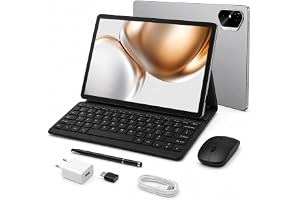 Modio M42 Tablet 10.1" IPS HD, 8GB RAM 512GB Storage, Android 13, 10000mAh, Dual SIM WiFi, 13MP Camera, Keyboard Mouse Pen Bundle