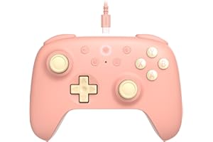 8Bitdo Ultimate 2C Wired Controller for Windows PC and Android, with 1000Hz Polling Rate, Hall Effect Joysticks and Hall Triggers, and Remappable L4/R4 Bumpers (Peach)