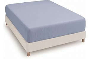 Degrees Home Kollektion – dra-på-lakan 150 x 200 x 33 cm – mikrofiberpolyester, giftfri Oeko Tex kvalitet, supermjuk - gråblå