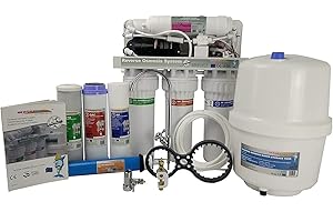 Water2buy EASY Osmoseur RO600 | Système de filtre à eau par Osmoseur en 5 étapes avec pompe