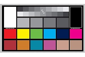 DGK COLOR TOOLS DGK Digital Kolor Pro 16:9 Chart - Set of 2 Large Color Calibration and Video Chip Charts / 18% Gray White Balance Cards
