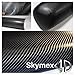 Produktbild Best 4D Schwarz Carbon Fibre Vinyl Wrap Aufkleber Tabelle Film