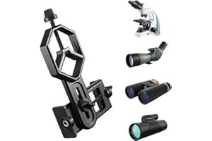 ANSXIY Amblee Smartphone Teleskop Adapter Halterung - Universal Smartphone Adapter für Teleskop, Fernglas, Monokular, Spektive, Mikroskop, kompatibel mit iPhone, Samsung und mehr