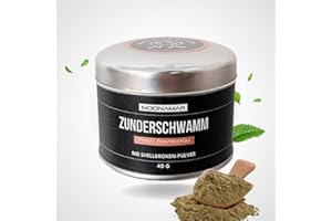 Zunderschwamm Pulver BIO & SHELLBROOKEN von MOONAMAR - 40g - Fomes fomentarius, Apothekerschwamm, Ötzi-Pilz Pulver ultrafein vermahlen - aus österr. Bio Landwirtschaft (AT-BIO-302)