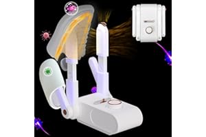 EPROICKS Schuhtrockner mit Ozon, Schuhwärmer mit Doppelständer, Shoe Dryer mit Timer, Schuhe Trockner, Dreifach Antibakteriell, Einstellbarer Temperatur und Luftgeschwindigkeit