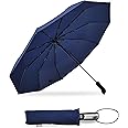 Destinio Umbrella for Men - Automatic Large Size Foldable Umbrella with Travel Cover for Man and women - 3 fold Windproof umbrella
