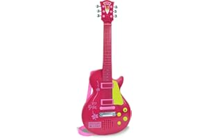 Bontempi | ElectroGroove - Chitarra Rock Elettronica per Vibrazioni Potenti e Ritmi Innovativi, Rosa