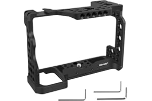 FUGASUN A7II A7Riii A7iii klatka, A9 / A7III / A7M3 / A7Riii / A7ii klatka na aparat do Sony A9 A7M3 A7ii A7III A73 A7RIII A7R3 futerał na aparat Rig Cold Shoe