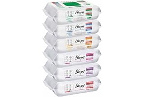 ERUSLU SAGLIK ÜRÜNLERI Sleepy Tücher Mix Set 1xGrün, 1xBlau, 1x Gelb, 1xLilie, 1x Orchidee, 1x Kirsche (6x 100 Stück)