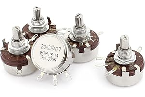 UXCELL Sourcingmap Wth118-1A 2W 330K Ohm Rotary Taper Carbon Potentiometer 5Pcs