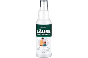 ‎SILBERKRAFT Silberkraft Läuseabwehrspray 100 ml, geruchsneutrales Läuse-Mittel für Kinder geeignet, Kopfläuse-Abwehr-Spray präventiv, Kopfläuse nachhaltig vorbeugen (100 ml)