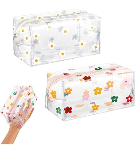 6 Pièces Trousse Transparente,Trousse De Toilette Voyage,Trousses De