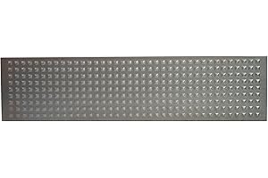 ACEROPANEL Acero Panel Peldaño Metálico Recto Repujado Punta Diamante 800x250mm - Alta resistencia y buena soldabilidad - Acero Negro - Hierro En Crudo