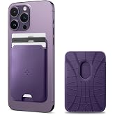 Spigen MagSafe Destekli C&uuml;zdan Valentinus Mag Fit (3 Kartlık) Purple - AFA06268