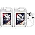 Spear and Jackson - Paving Sealant and Proofer - 2 x 5 Litre Water Seal - with Long Hose Trigger - Breathable, Colourless Waterseal for Brick, Wood and Stone