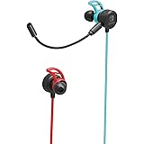 HORI Gaming Earbuds - In-Ear Kopfhörer für Nintendo Switch (Neon Blau/Rot) Offiziell Lizenziert - für Nintendo Switch, Ninten