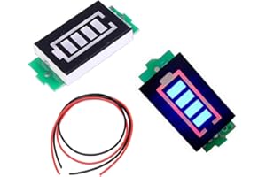 Youmile 2PACK 3S 12.6V Modulo indicatore di capacità della batteria Lipo al litio Tester di capacità della batteria Modulo agli ioni di litio 4 sezioni Display a LED blu Veicolo elettrico