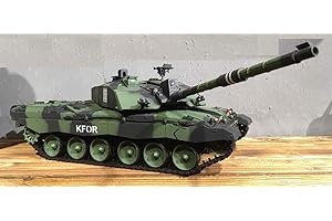 Haya Heng Long Challenger 2 RC British 1/16 2.4G MBT Tank NATO Green Engine Sounds & BB Shooting 7.0V