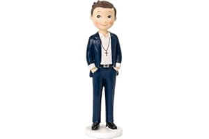 Mopec Figurine gâteau enfant communion mains dans les poches