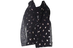 World of Shawls New Ladies Womens Glitter Foil Sparkle Print Scarf Scarves