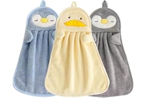 AEIOPRS 3 Pcs Asciugamani Asilo Bambini in Microfibra Personalizzati