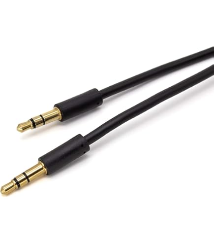 Yeung Qee 3.5mm Aux Cable 0.3m, 3.5mm Male To Male Stereo Audio Cable Audio Auxiliary Cord For Headphones, Car, Laptops,Android Smart Phones& More (30CM/1FT - View #6
