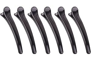 Lamkrtlp 6pcs Hair Sectioning Clips, Plastic Hairdresser Clips, Non Slip No-Trace Duck Billed Hair Clips, Hair Clips for Styling for Hairdresser, Women, Men