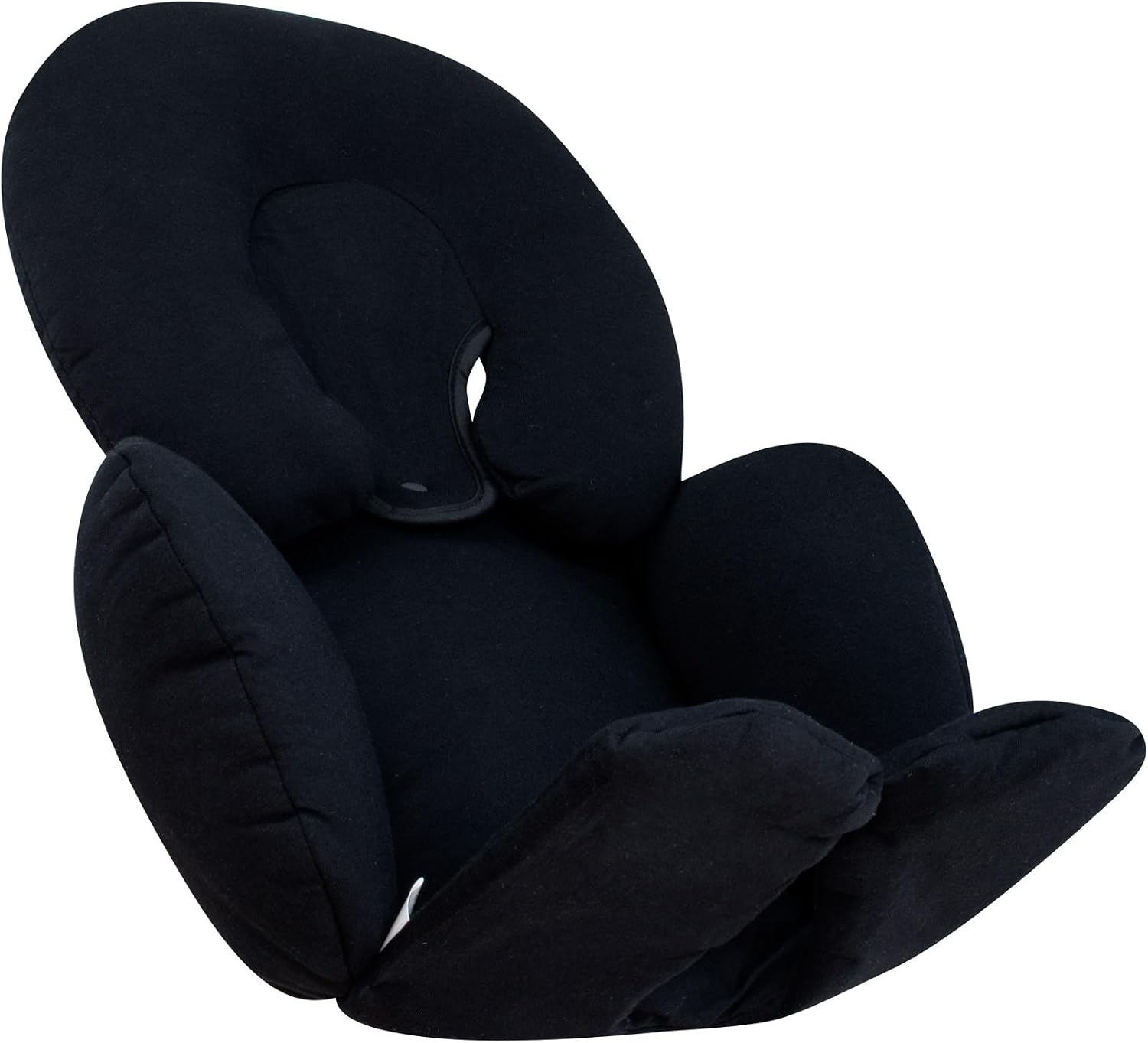 JYOKO Kids Reductor Universal Bebé 2 Piezas, Algodón Orgánico, para Cochecito Y Silla De Coche Grupo 0, Hecho En Barcelona – Soporte De Cabeza Y Cuerpo – Black Series