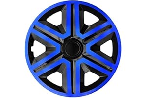 NRM Action Wheel Trims Black / Blue 15 Inch Set of 4