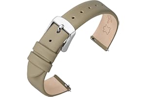 ANNEFIT Bracelet de Montre en Cuir véritable pour Homme Femme, Dégagement Rapide, Bande de Remplacement 12mm 13mm 14mm 16mm 18mm 20mm 22mm