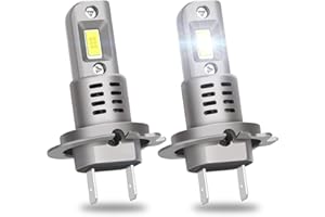 I LITTON Ampoule H7 LED 6000k Blanc Froid LED H7 de Taille Mini H7 60 W 6000 K xénon Blanc extrêmement Lumineux H7, étanche, kit de Conversion Plug & Play Tout-en-Un de Taille compacte H7, Lot de 2