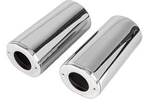 XMMT Aluminum Upper Fork Slider Covers Cowbells for Harley Touring Road King FLHR Street Glide FLHX Ultra Limited Heritage Softail Fat Boy