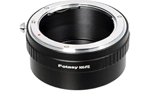 Fotasy Manueller F Mount Objektiv auf E Mount Adapter, Nikon F E Mount Adapter, kompatibel mit Sony a7 a7R a7s II III IV a9 a7c Alpha 1 a6600 a6500 a6400 a6300 a6100 a60 00 A5 100 a5000 a3500 ZV-E10