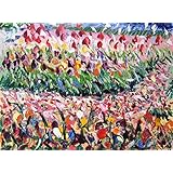 Ölgemälde auf Leinwand, moderne abstrakte Kunst, ursprünglich signiert, modernes Design, Malerei, moderne Gemälde Öl auf Leinwand, Malerei, einzigartig, abstrakt, handgemalt --Prato fiorito 60x80 cm-