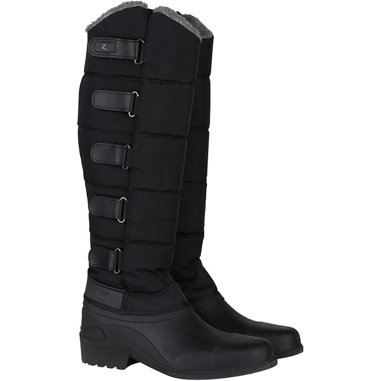 Bottes D'Équitation Thermiques Covalliero - Chausson Amovible Noir - Imperméables