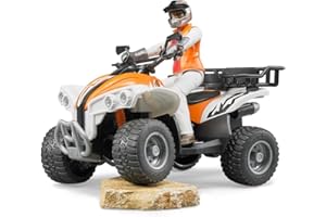 bruder 63000 - Quad avec chauffeur, Figurine jouet, Véhicule, 4x4