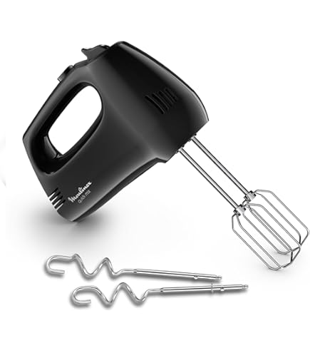 Moulinex Batteur électrique, 500 W, 5 vitesses, Réglage Turbo, 2 fouets