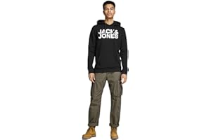 JACK & JONES Men's Jjecorp Logo Sweat Hood Noos Hoodie
