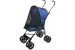 Pet Gear Travel Lite Passeggino per cani e gatti fino a 6,8 kg, blu navy