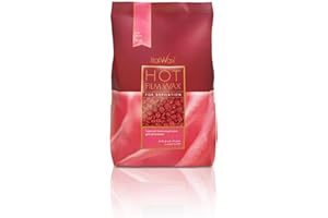 Italwax Rose – 1 kg – perły woskowe do depilacji – naturalna formuła do wszystkich rodzajów skóry – aromat owocowy – polecany do strefy bikini i pod pachami – wosk gorący