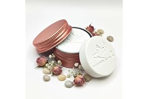 ‎WUNDERKRAFT.BIO Hand Poured 2 Scented Essential Oils Stone Box with 4 Colours Black White Rose Gold Aroma Stone for Car, Office, Bedroom or Travel (Pink)