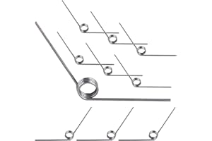 Qrity 10 Stück Torsionsfeder Aus Edelstahl 304, Torsionsfeder In V-Form, Mechanische Torsionsfedern, Außendurchmesser 5mm, 3 Runden, 120° Ablenkungsfeder