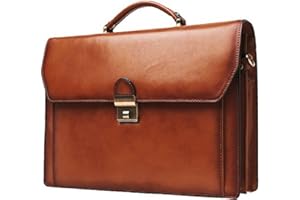 Cartable Katana Refente De Cuir De Vachette 2 Soufflets K 63025