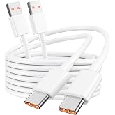 2-Pack 120W/6A/2M USB-A to USB-C Cable Fast Charging for Xiaomi Redmi POCO | For Xiaomi Redmi Note 17T 17 15T 15 14T 14 13T 1