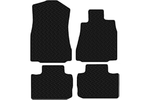 Carsio Black Rubber Tailored Car Floor Mats To fit Lexus IS300H 2013-16 3mm 4pc Set