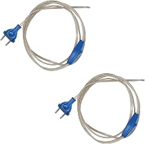 POLY POOL Nachttischlampen-Kabel, 1,5 M, Gold – Mit Schalter & Stecker | Zweipoliges Kabel Für Lampen | Made In Italy