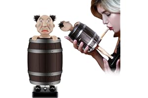 OneNine Funny Cigarette Dispenser Automatico Portasigarette Decorativo Portasigarette in Barile di Legno per 10 sigarette Decorazione e Regalo Magic Smoking Box Comico Uomo